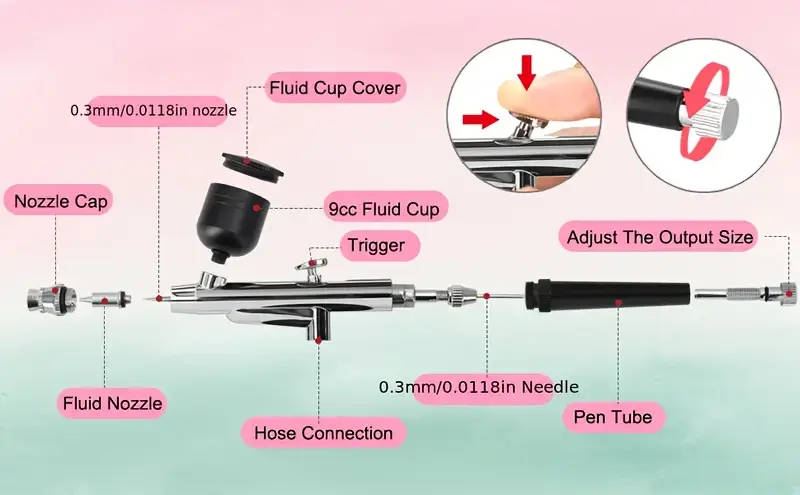 Complete Airbrush Kit with Compressor