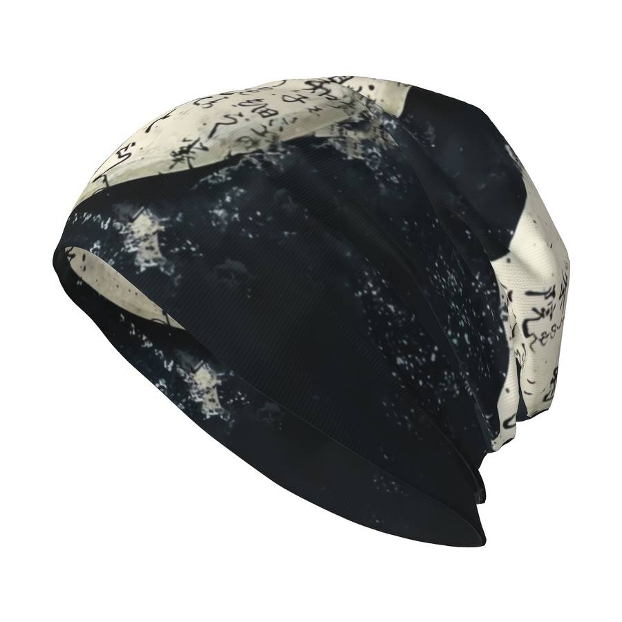 Tai Chi Yin Yang Brimless Beanie Soft Stretchy Polyester Blend Funky Style