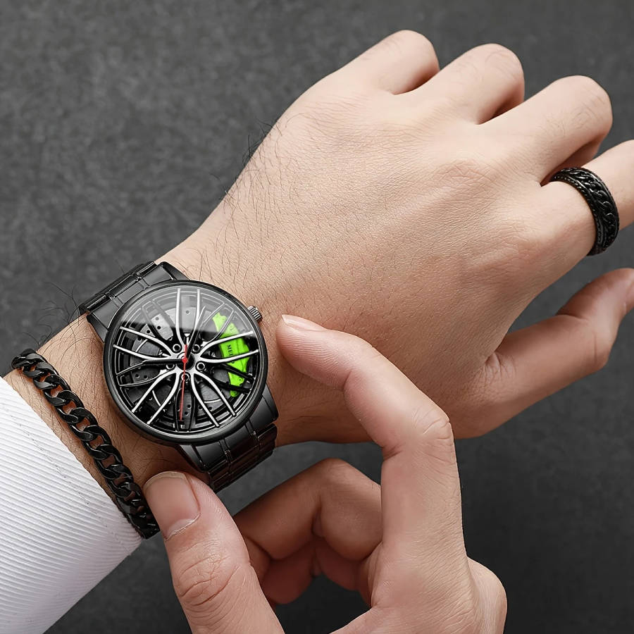 4pcs set Luxury Style Quartz Watch Set with Bracelet Necklace And Ring Does Not Include Watch Box