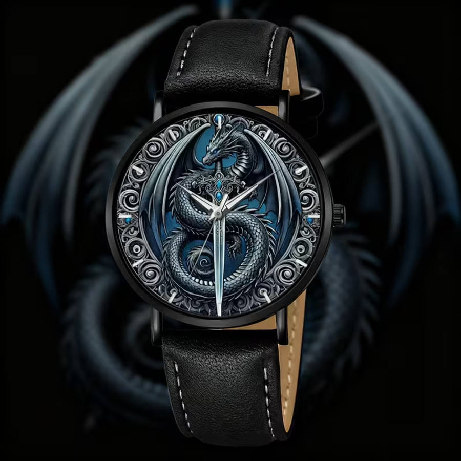Sophisticated Men s Fashion Watch with PU Leather Strap