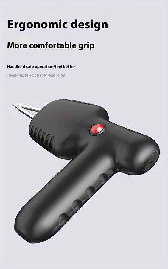 1pc Portable USB Rechargeable Electric Poultry Plucker Dual Motor High-Power Handheld Feather Rem