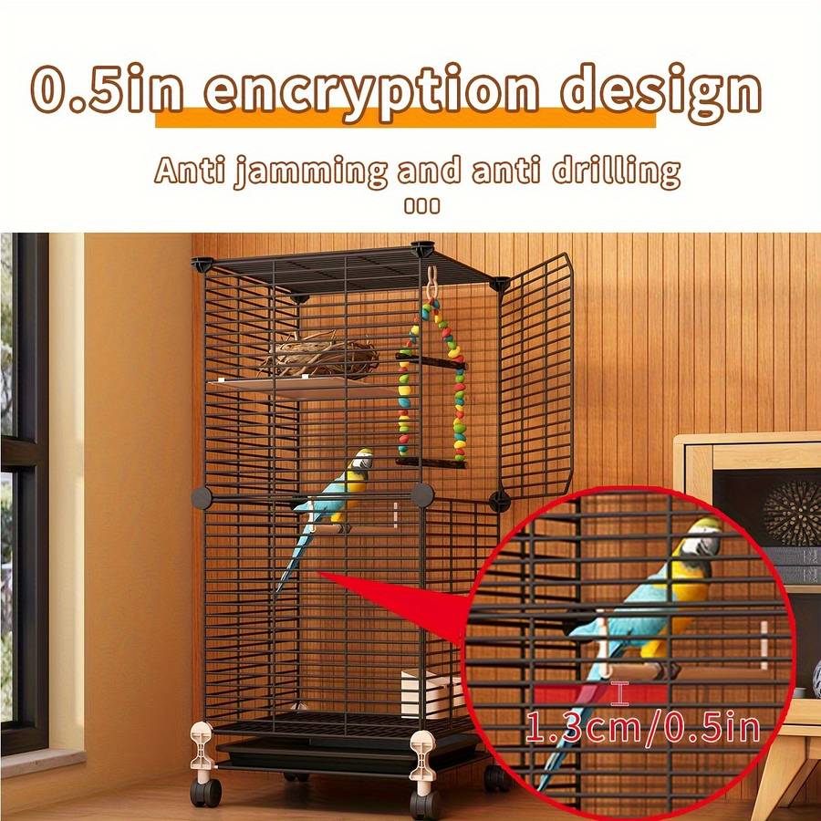 1pc Black Pet Cage