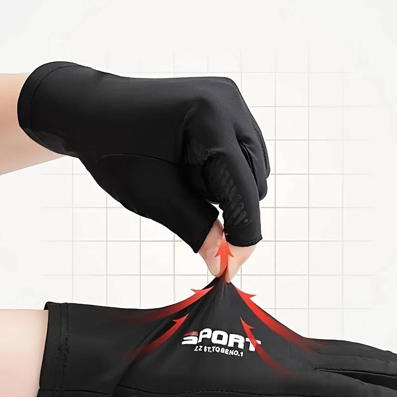 1 Pair Half-Finger Cycling Gloves Breathable Comfortable for Outdoor Sports Fitness Driving Fishing