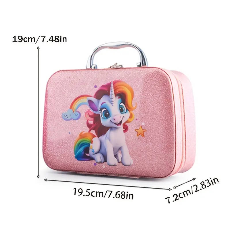 22pcs Play Makeup Set With Simulated Lipstick Powder Eye Shadow Nail Polish Blush And Other Toy Mode