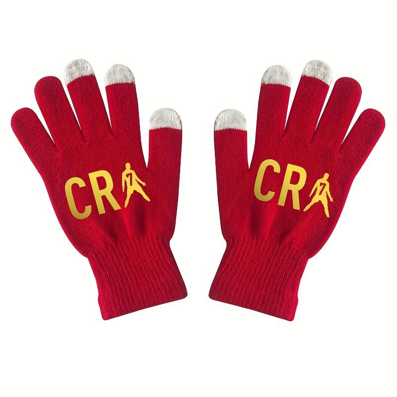 1 Pair Black Warm Gloves