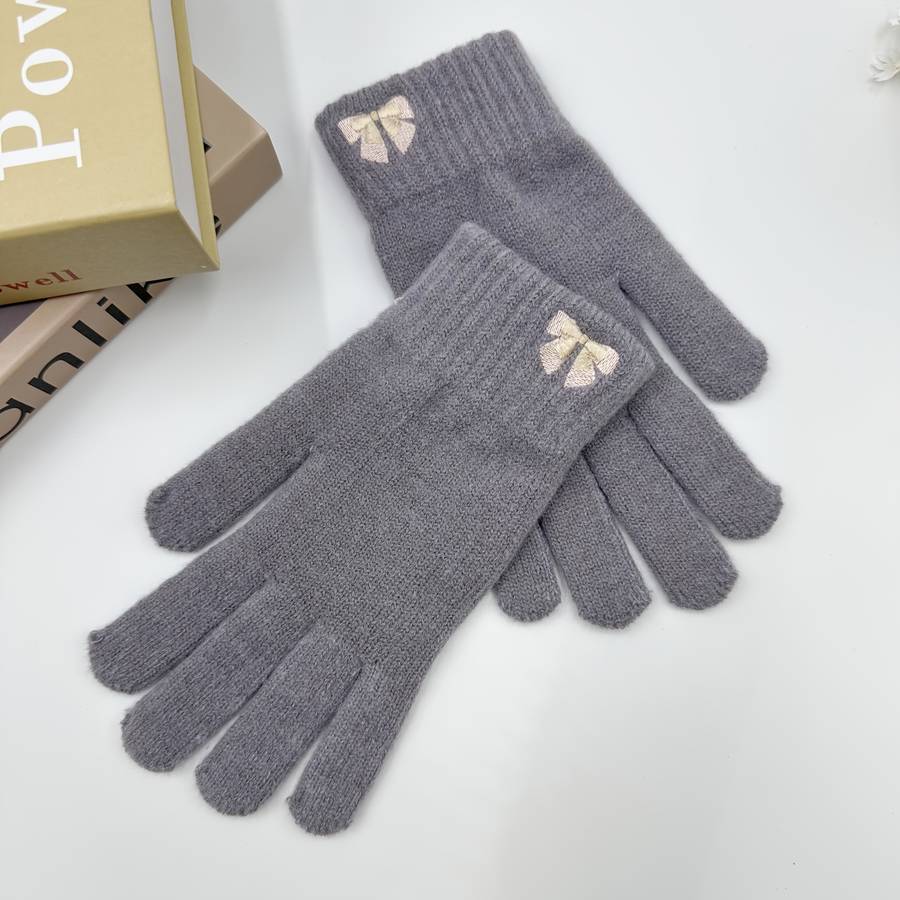 1 Pair Taro Purple Warm Gloves