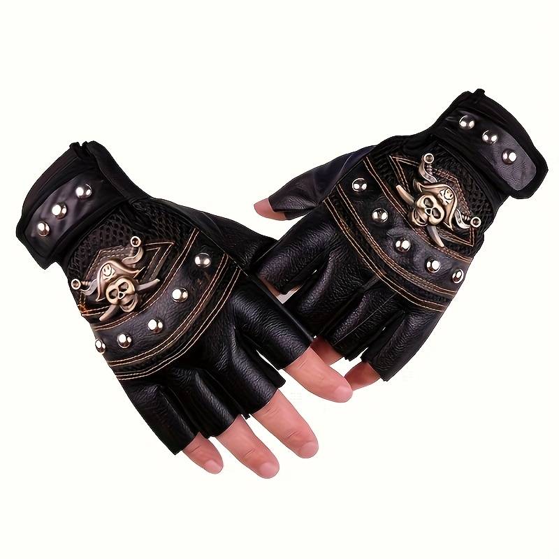 1 Pair Black Outdoor Sports Gloves