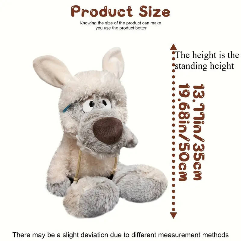 1 Soft Wool Sheepskin Coat Wolf Doll