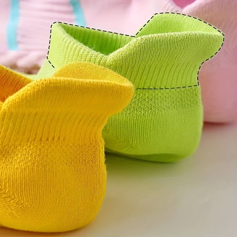 5 Pairs White One Size High Elastic Socks