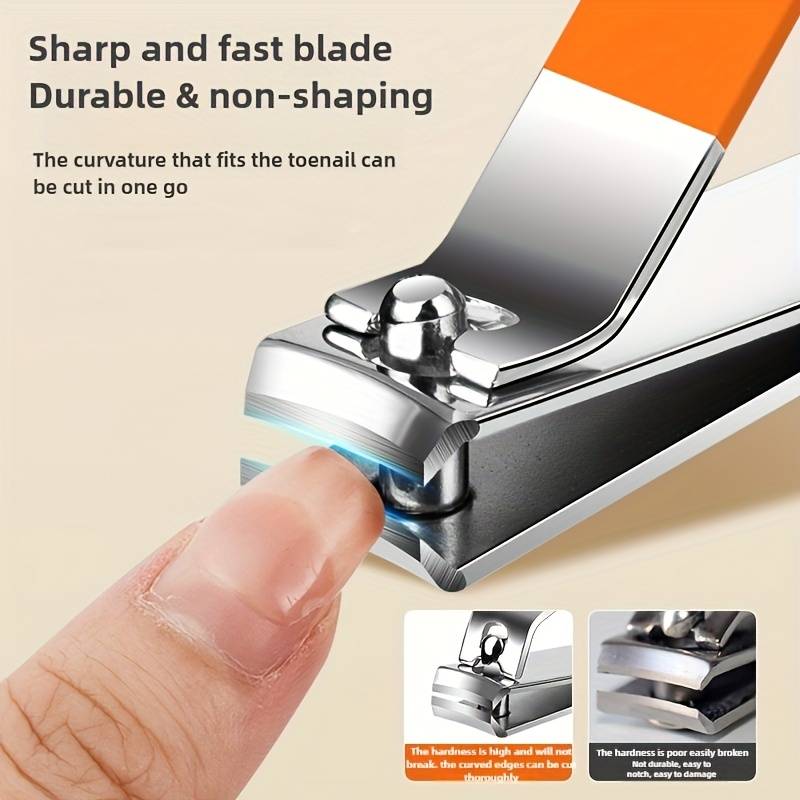 14pcs Stainless Steel Nail Care Set Featuring Modern Manicure And Pedicure Tools Including Con