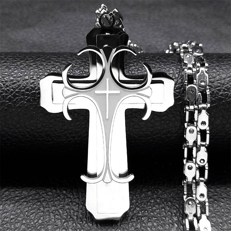 1 Piece Golden Jesus Theme Pendant