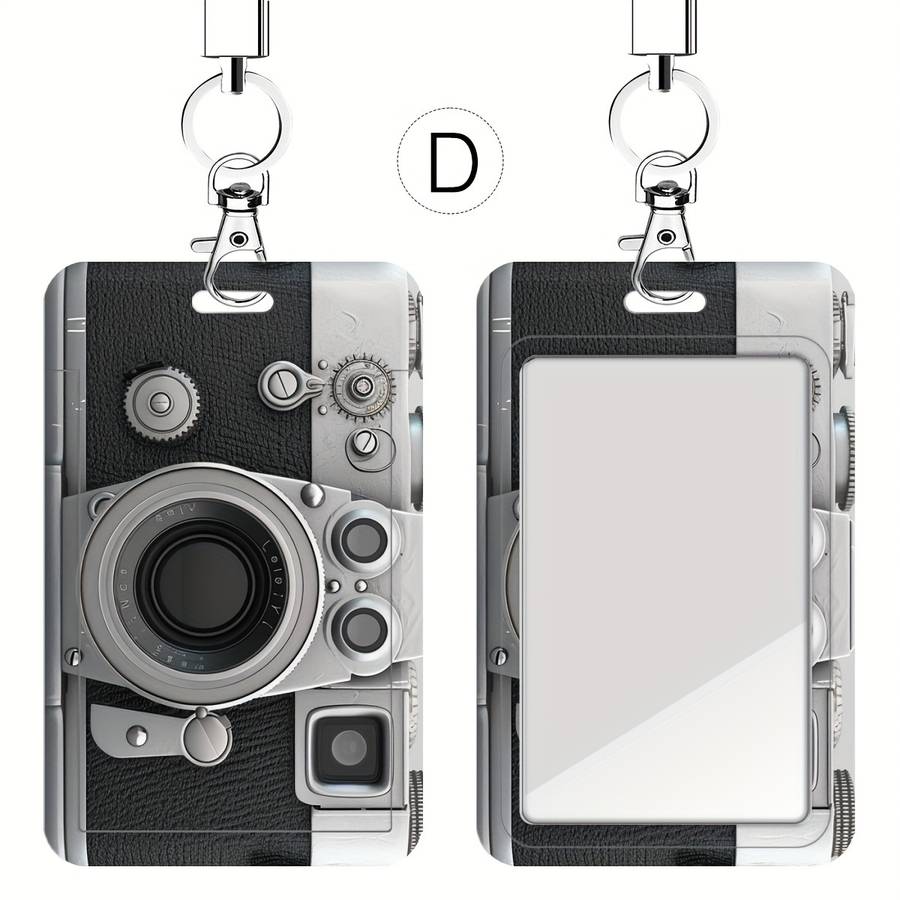 1pc A Retro Camera-Themed Card Holder for Doctors And Nurses Suitable for Bus Cards And Student ID
