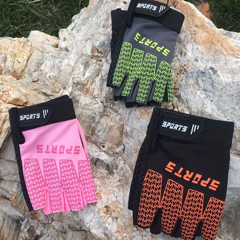 1 Pair Corrugated Pink Size S 3 To 6 Years Old Outdoor Sports Gloves