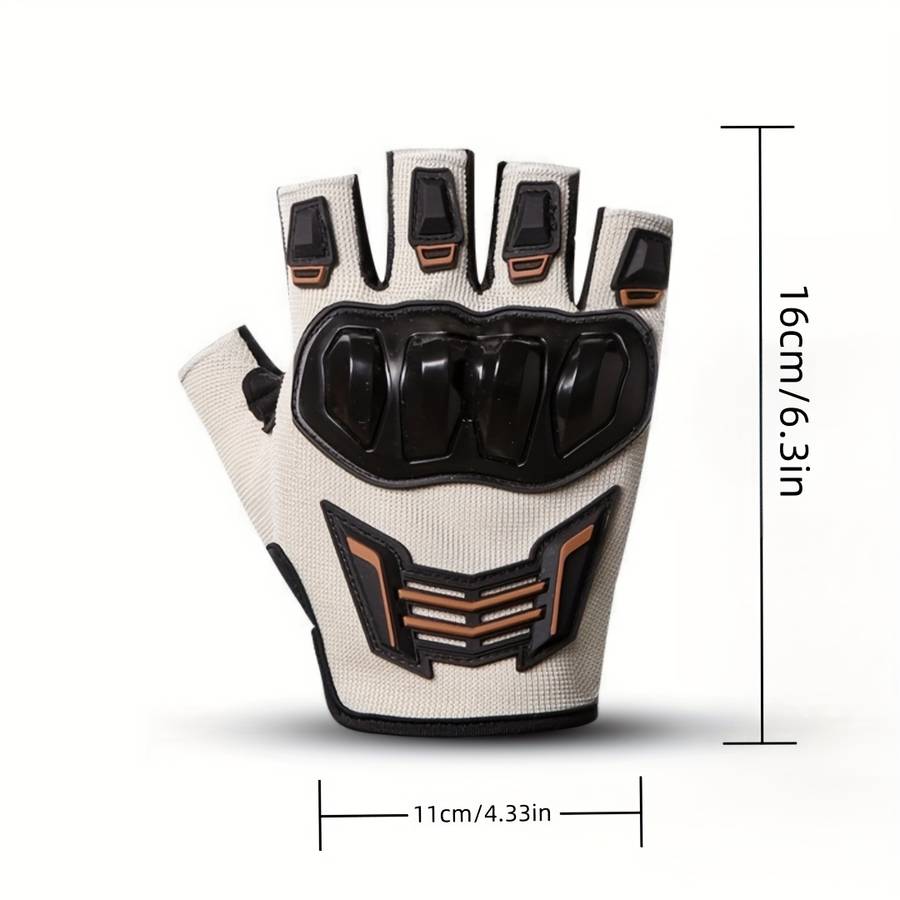 1 Pair Black Outdoor Sports Gloves