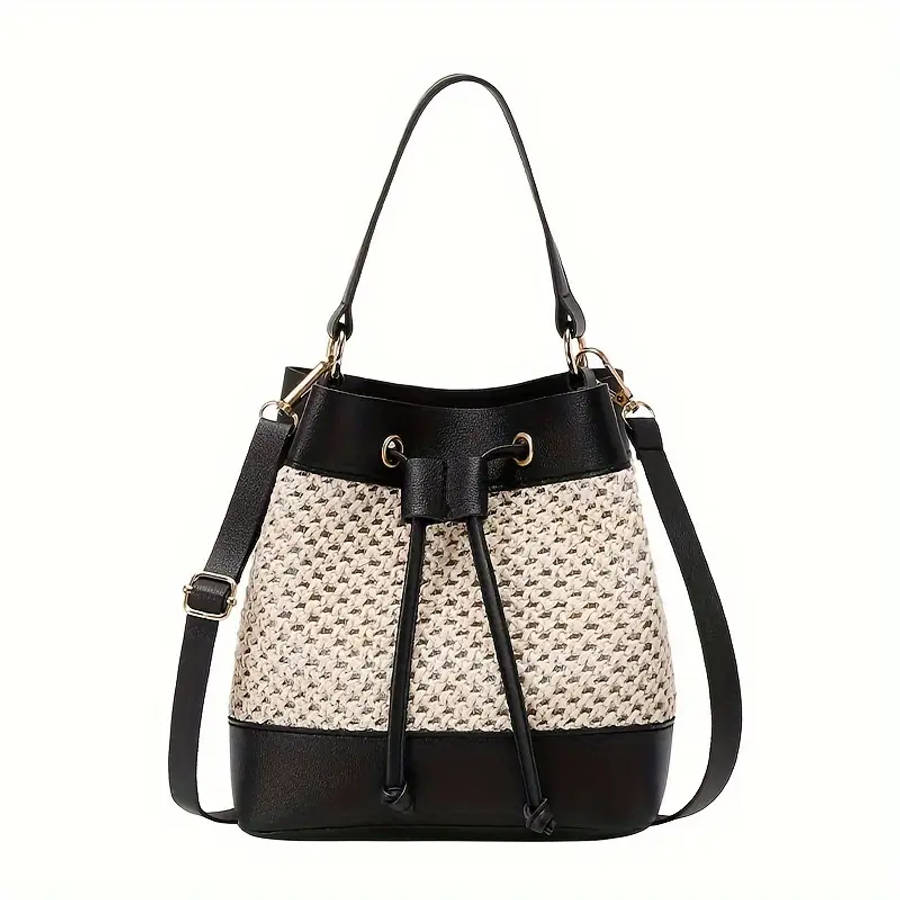 Chic Hollow-Out Bucket Bag