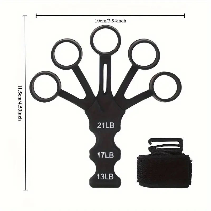 1pc Silicone Finger Trainer Wrist Strengthener Finger Enhancer for Flexion And Extension Grip Streng