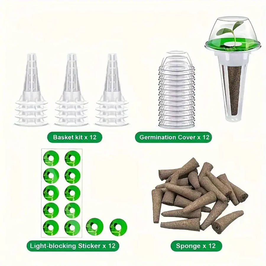 48 Piece Set Of Hydroponic Garden Accessories