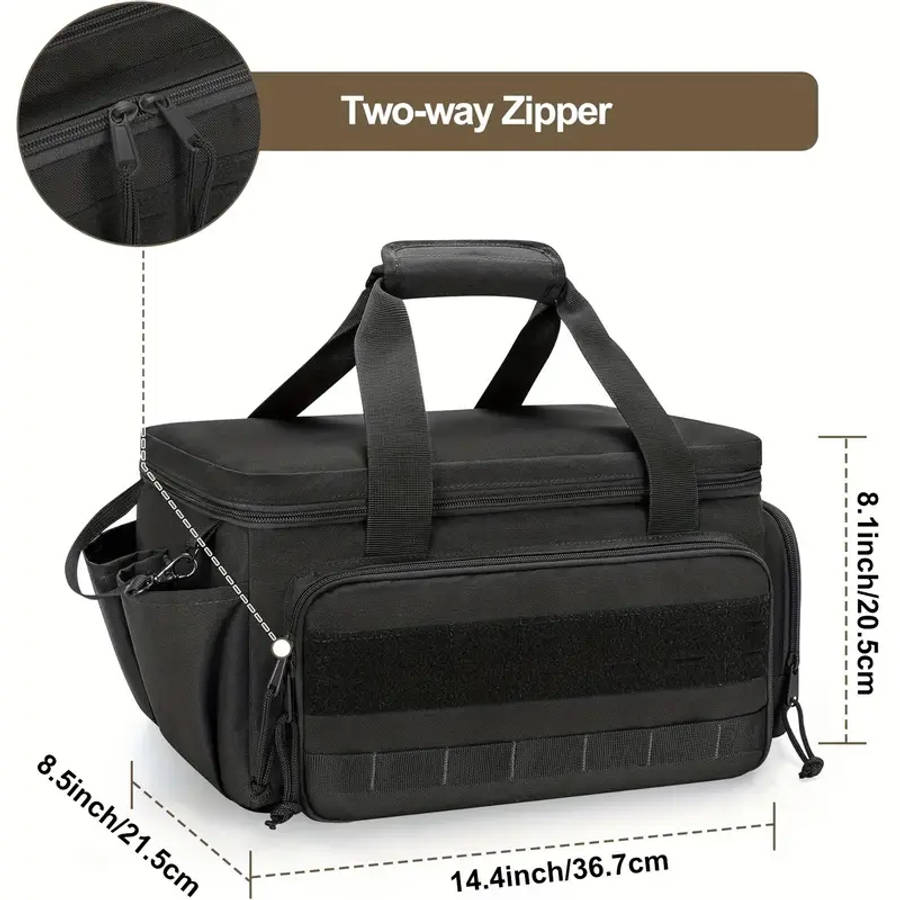 1pc 14inch Durable Fabric Tool Bag for Men Anti-Abrasion Base Multi-Purpose Organizer for Electricia