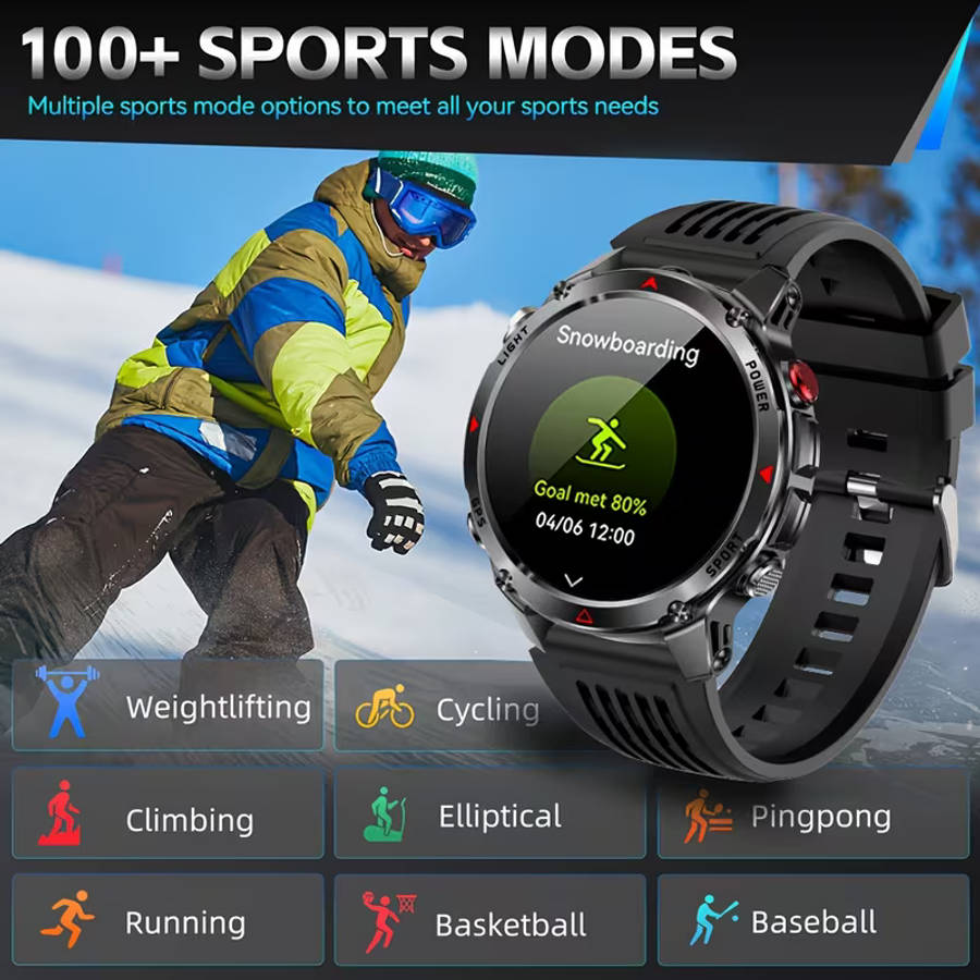 GPS Stainless Steel Sports Watch