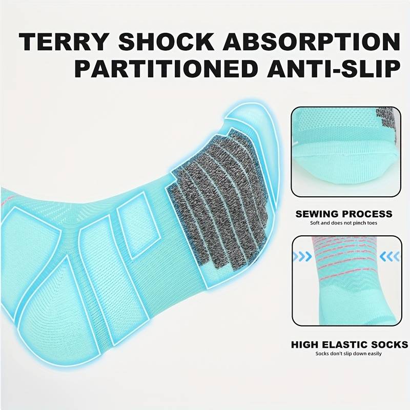 1 Pair Sky Blue Pink  Socks