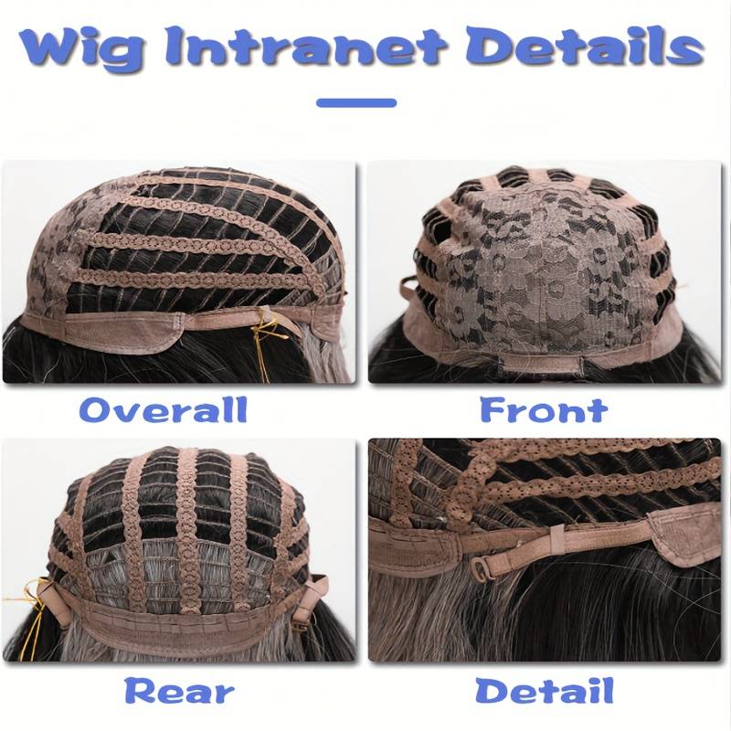 1Pc Dark Brown Fashion Design Wig
