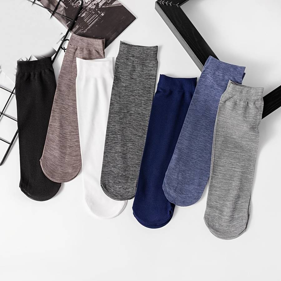 10 Pairs Blue One Size High Elastic Socks