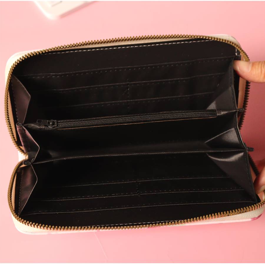 1pc Fruit Pattern Zipper Wallet Large Capacity Multi-Card Slot Lightweight Synthetic Faux Leat