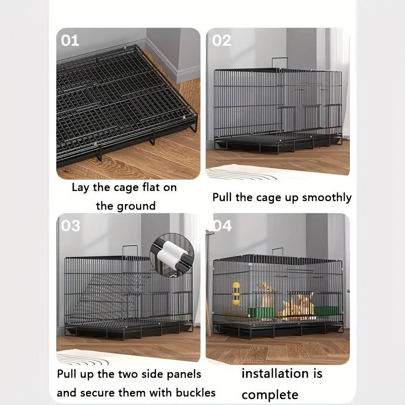1pc Black Pet Cage