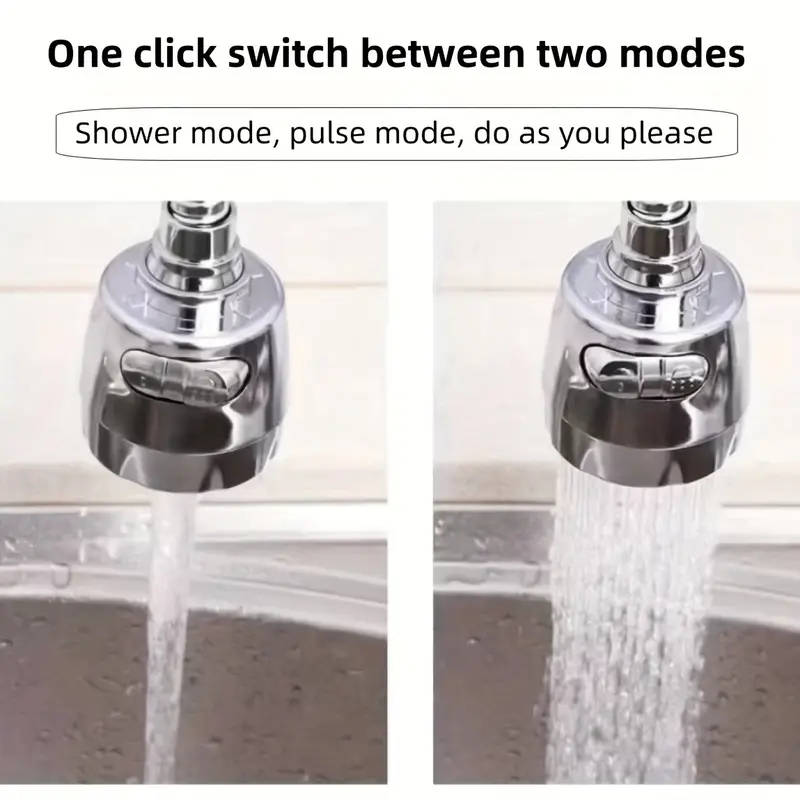 1pc 360 Rotating Kitchen Faucet Water Filter Anti-Splash Sprayer