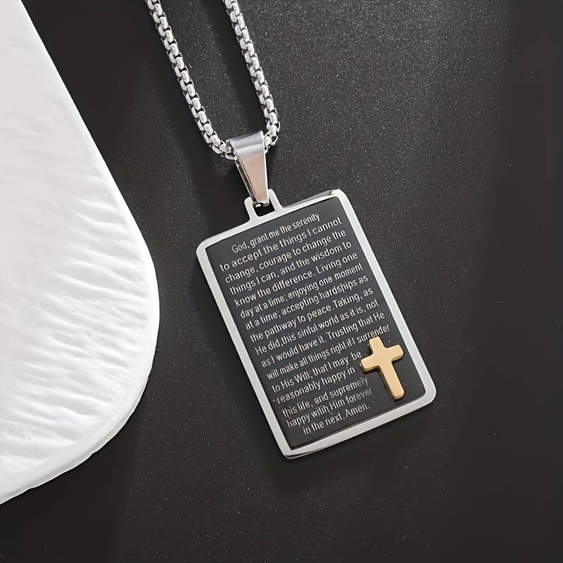 1 Piece Silvery Jesus Theme Pendant