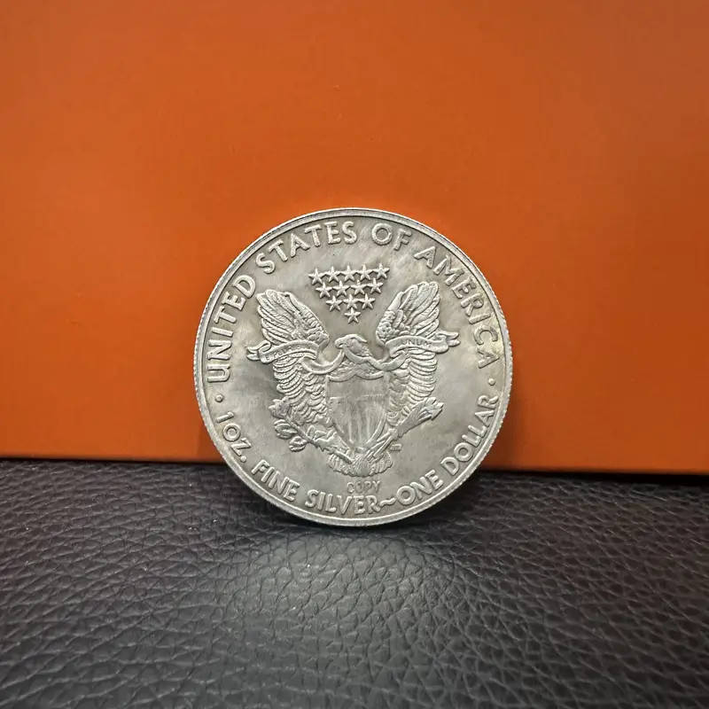 Liberty Patriotic Iron Silver-Plated Replica Coin, 1OZ Collectible Bullion