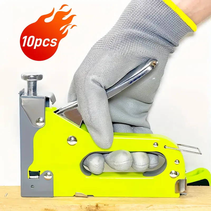 10pcs Outdoor Multifunctional Gray Gloves Size XXL Anti-slip and Wear-resistant Suitable for Gardeni