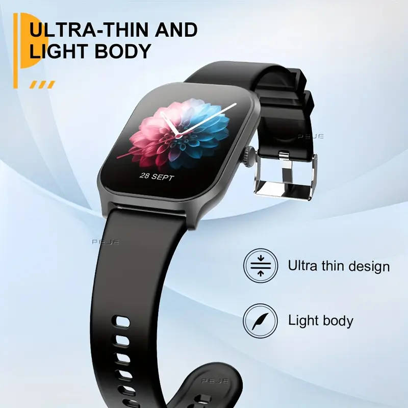 2 01 inch     watch for women men wireless calling       fitness watch with     sports   details 4