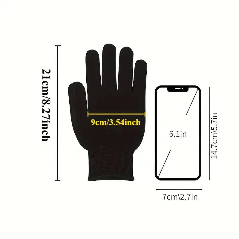 12pcs 6Pairs of Premium Breathable Work Gloves Slip-Resistant Made of Lead-Free Plastic Suitable for