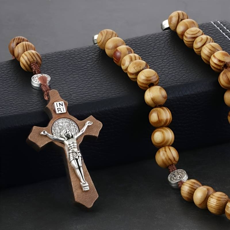 1 Piece Beige Color Jesus Theme Pendant