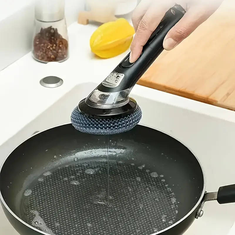 1pc Multi-Functional Kitchen Dishwashing Brush with Soap Dispenser Efficient and Convenient Cleaning