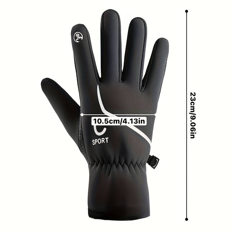 1 Pair Black Warm Gloves