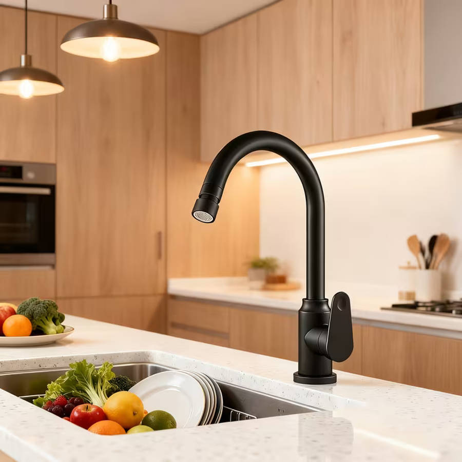 Modern Kitchen Faucet with Swirl- Sprayer