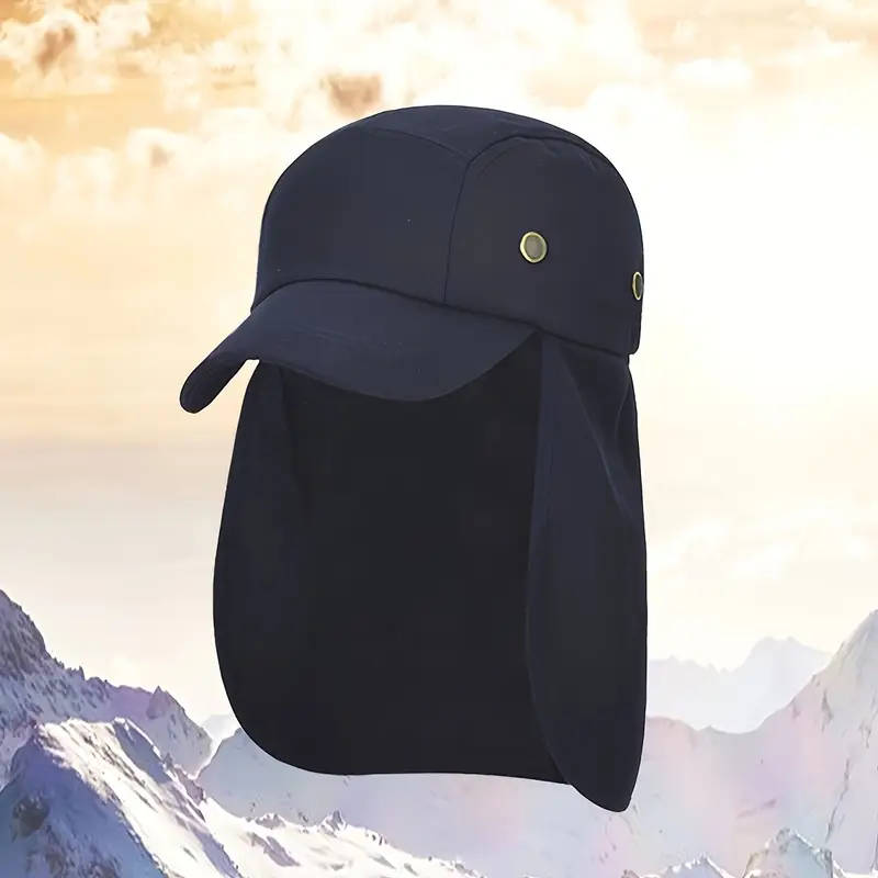 1pc Adjustable Outdoor Fishing Hat for Men Unisex Breathable Quick-Dry Baseball Cap with Sun Protect
