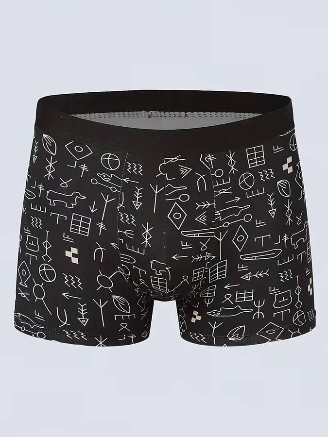 4Pcs Mens Cotton Boxer Shorts Soft Breathable Underwear Size XXL