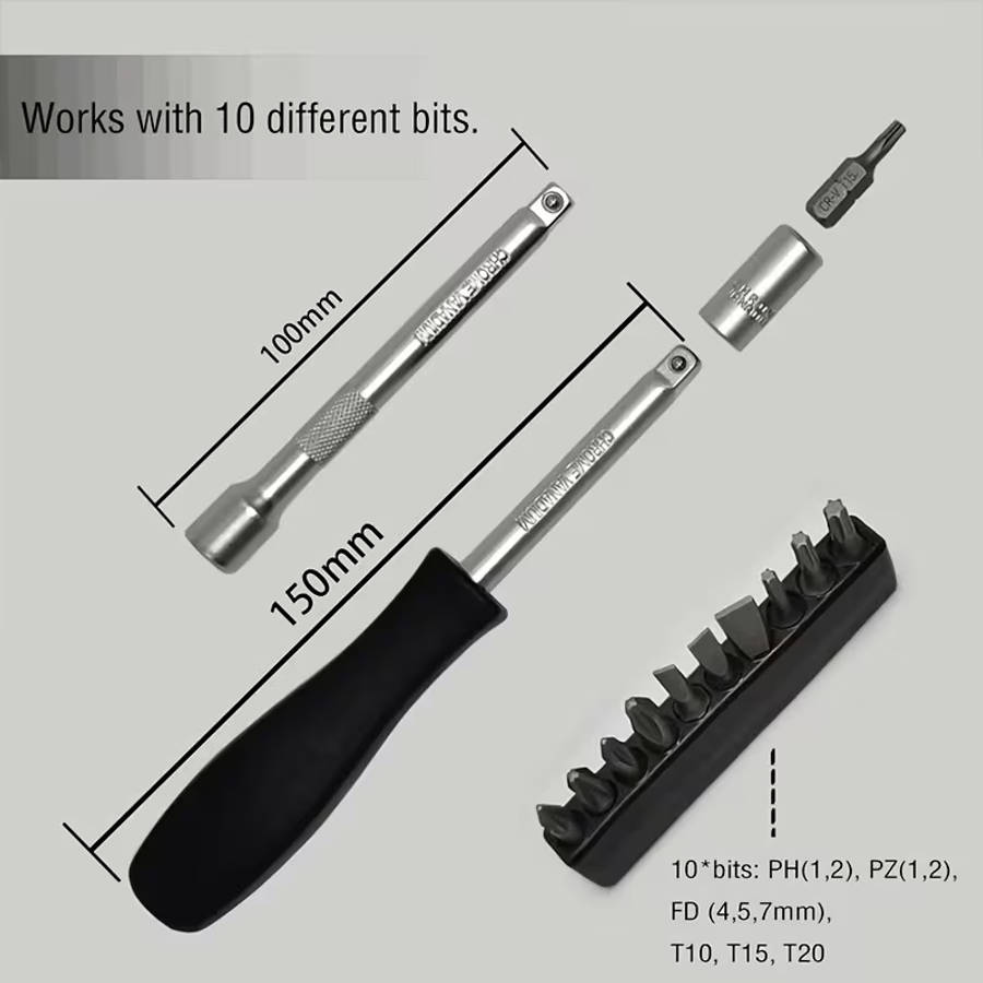 29pcs pass through socket set 1 4 inch drive   socket wrench kit ratchet set with universal joint deep socket set low profile go through socket srench set Product details 4
