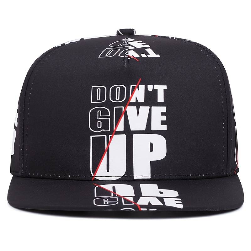 1pc High-Quality Alphabet Series Printing Flat Edge Hat Men Fashion Hip Hop Adjustable Outdoor Spor