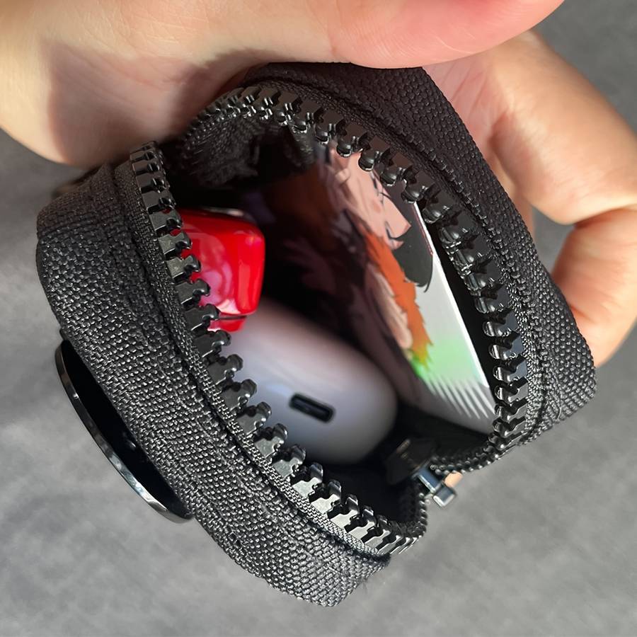 1pc Original Canvas Storage Bag Coin Purse Card Holder Belt Bag Mini Hanging Pouch for Running