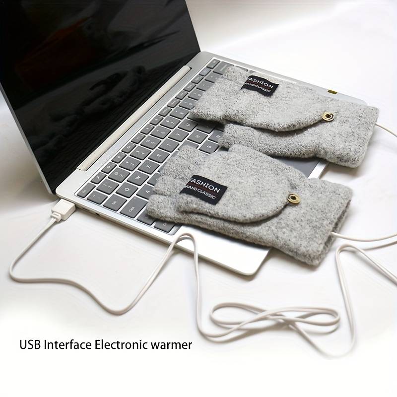 1 Pair Black Warm Gloves