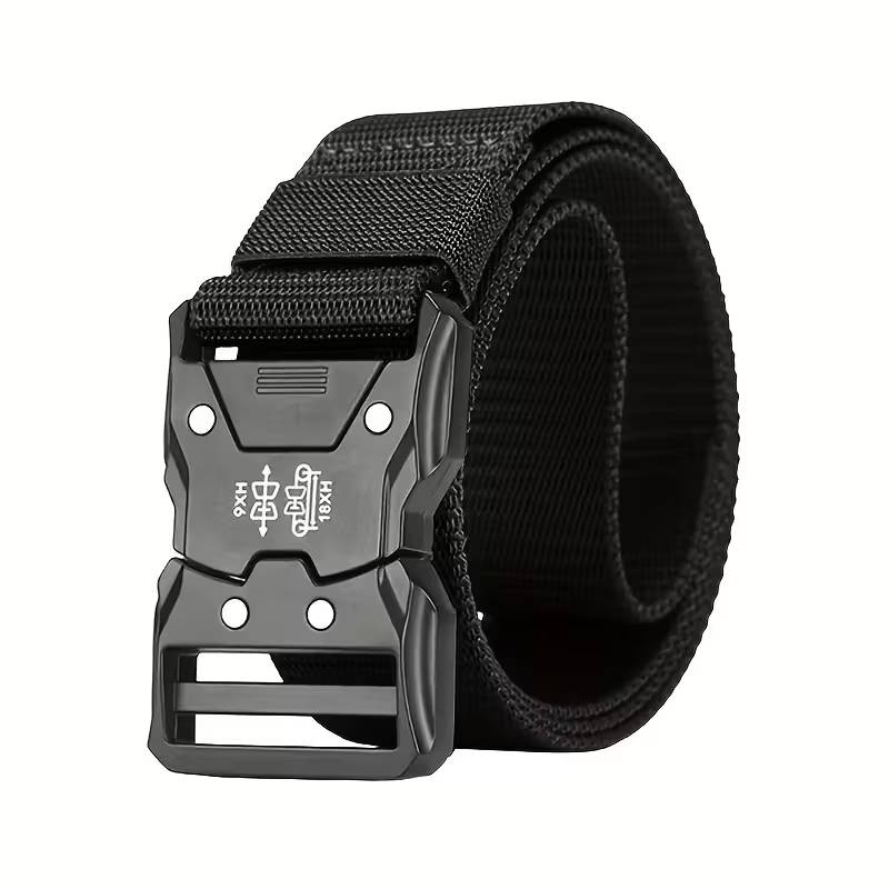 Men's Denim Belt with Quick-Release Buckle