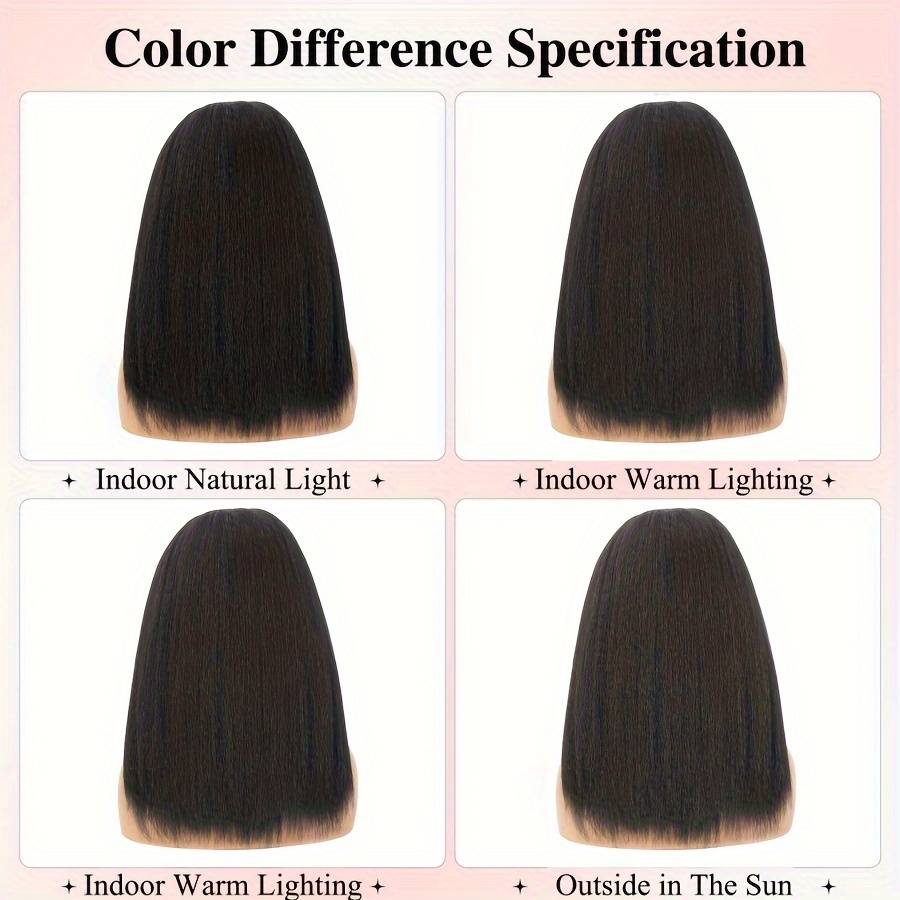 1Pc Dark Brown 45.72cm Fashion Design Wig