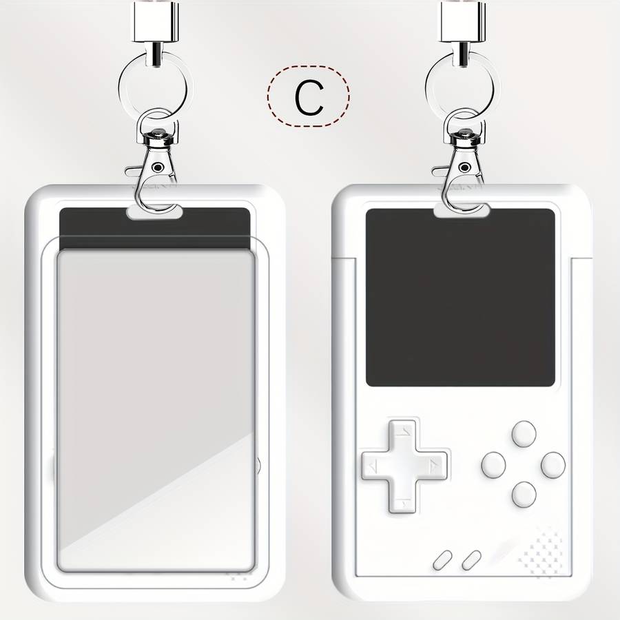 1pc One Pack Red and White Game Console Pattern Series Doctor Nurse Card Holder Bus Card Holder Cam