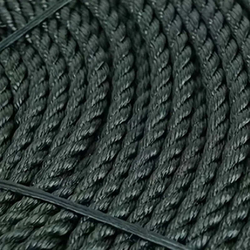 Durable 6mm Black Polyethylene Rope 30m