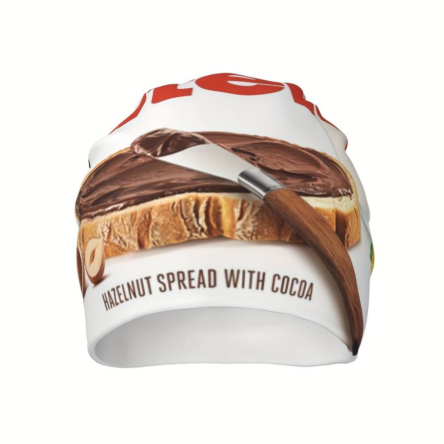1pc Funky Chocolate-Themed Lightweight Beanie Perfect for Outdoor Activities Gifts