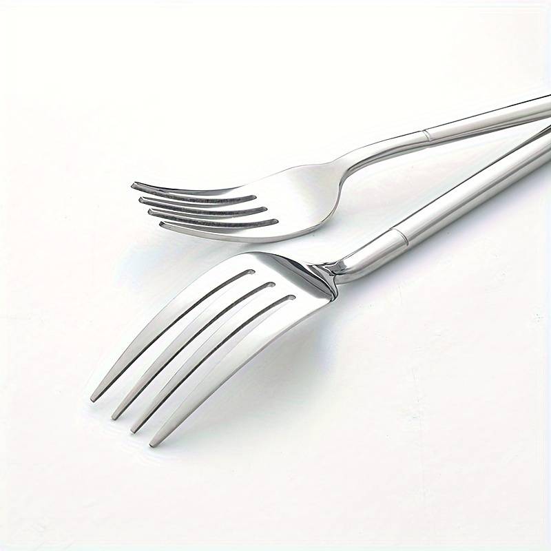 5pcs Home Kitchen And Restaurant Stainless Steel Tableware Knife Fork And Spoon Set Kitchen
